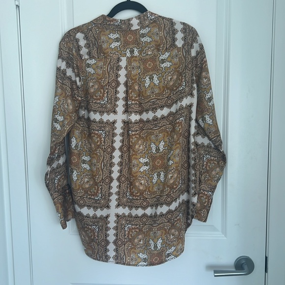 Topshop Paisley Square Shirt - Picture 4 of 4